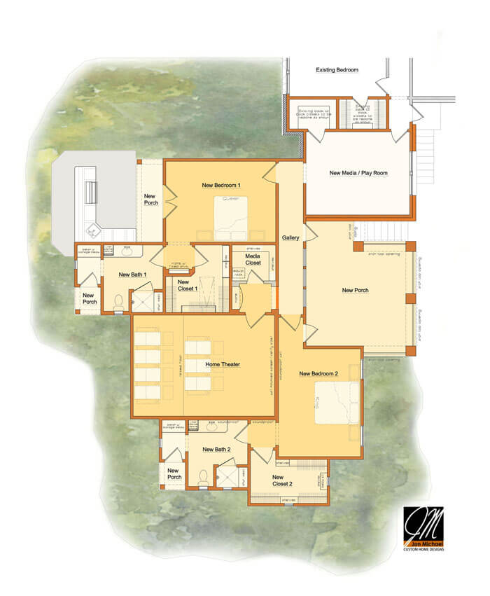 Jon Michael Custom Home Designs Parman Plan